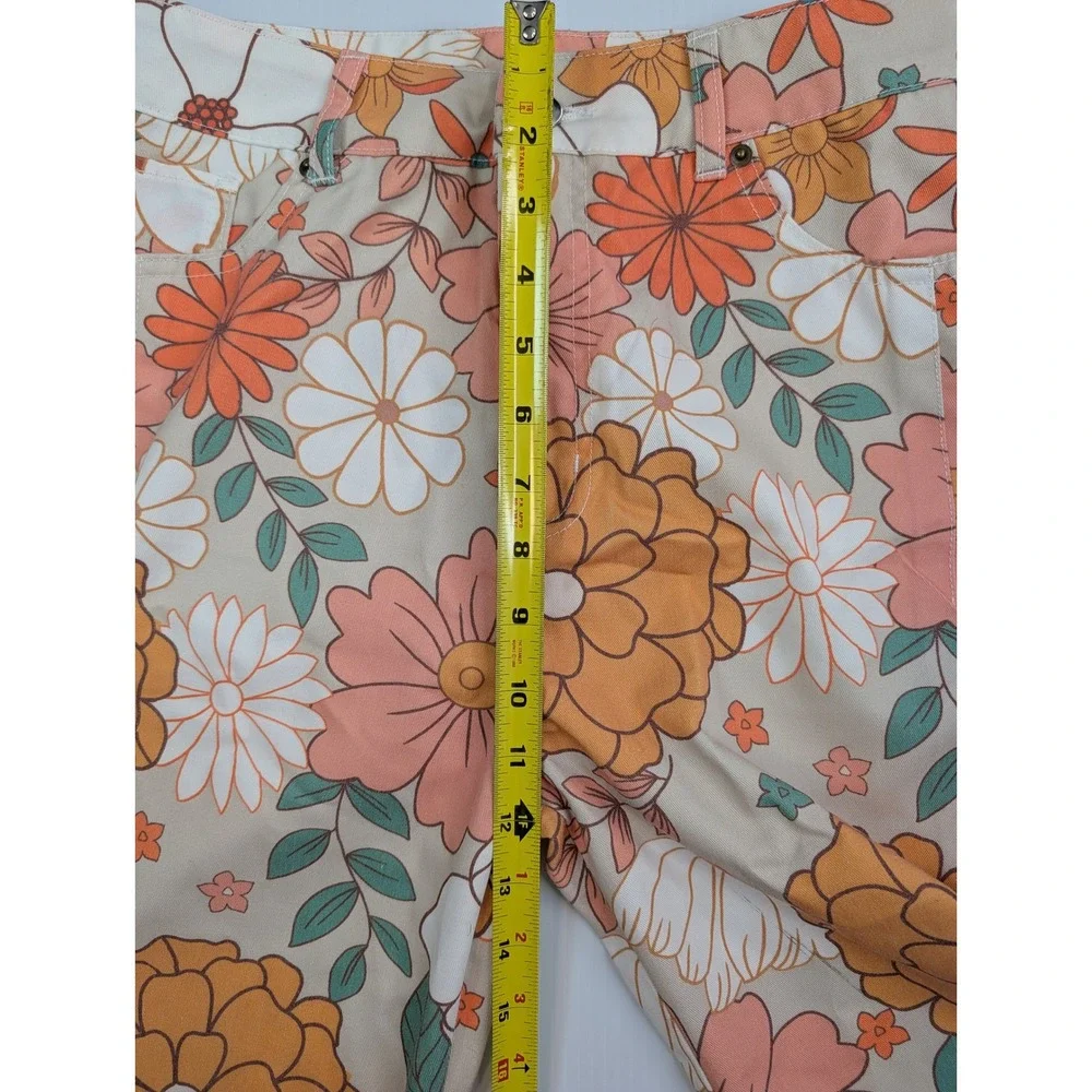 Women’s Retro 70’s Wide Leg Floral Pants - Picture 9 of 10